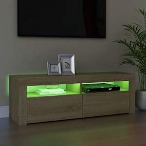 TV skříňka s LED osvětlením dub sonoma 120 x 35 x 40 cm - obrázek 6
