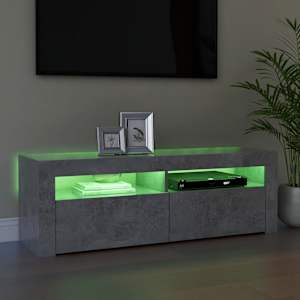 TV skříňka s LED osvětlením betonově šedá 120 x 35 x 40 cm - obrázek 6