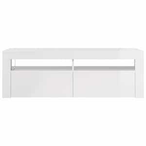 TV skříňka s LED osvětlením bílá s vysokým leskem 120x35x40 cm - obrázek 8