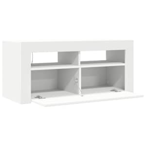 TV skříňka s LED osvětlením bílá 90 x 35 x 40 cm - obrázek 11