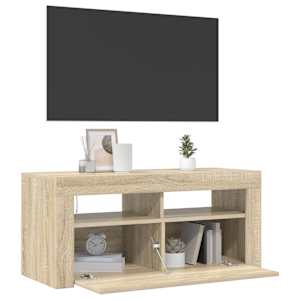 TV skříňka s LED osvětlením dub sonoma 90 x 35 x 40 cm - obrázek 6