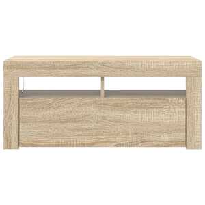 TV skříňka s LED osvětlením dub sonoma 90 x 35 x 40 cm - obrázek 8