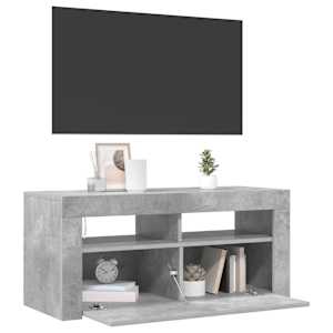 TV skříňka s LED osvětlením betonově šedá 90 x 35 x 40 cm - obrázek 6