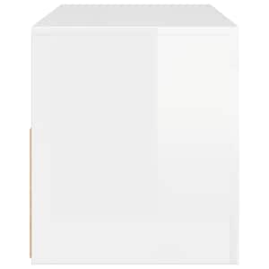 TV skříňka s LED osvětlením bílá s vysokým leskem 90x35x40 cm - obrázek 10