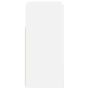 Příborník s LED osvětlením bílý s vysokým leskem 80x35x75 cm - obrázek 10