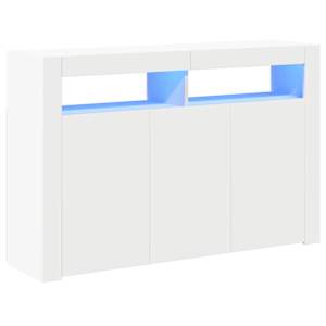 Příborník s LED osvětlením bílý 115,5 x 30 x 75 cm - obrázek 2