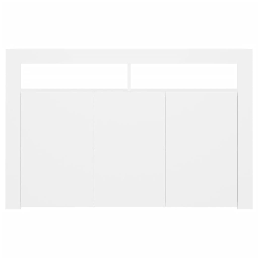 Sideboard mit LED-Leuchten Weiß 115,5x30x75 cm | Stepinfit.de