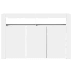 Příborník s LED osvětlením bílý 115,5 x 30 x 75 cm - obrázek 9