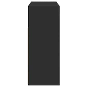 Příborník s LED osvětlením černý 115,5 x 30 x 75 cm - obrázek 11