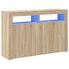 vidaXL puhvetkapp LED tuledega, Sonoma tamm, 115,5 x 30 x 75 cm