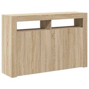 Příborník s LED osvětlením dub sonoma 115,5 x 30 x 75 cm - obrázek 8