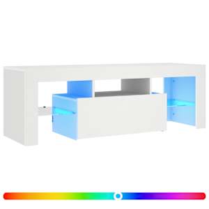 vidaXL telerialus LED-tuledega, valge, 120 x 35 x 40 cm
