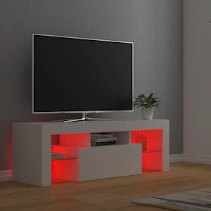 TV skříňka s LED osvětlením bílá 120 x 35 x 40 cm - obrázek 5