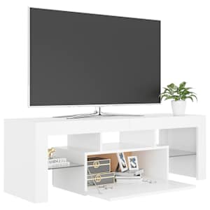 TV skříňka s LED osvětlením bílá 120 x 35 x 40 cm - obrázek 8