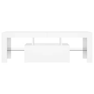 TV skříňka s LED osvětlením bílá 120 x 35 x 40 cm - obrázek 11