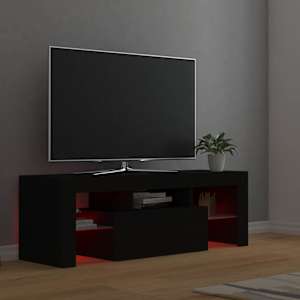 TV skříňka s LED osvětlením černá 120 x 35 x 40 cm - obrázek 6