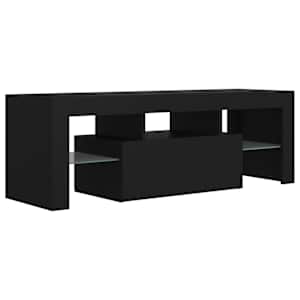 TV skříňka s LED osvětlením černá 120 x 35 x 40 cm - obrázek 8
