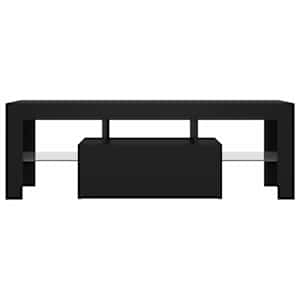 TV skříňka s LED osvětlením černá 120 x 35 x 40 cm - obrázek 10