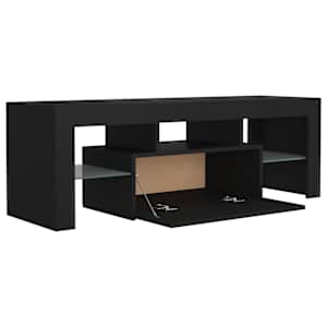 TV skříňka s LED osvětlením černá 120 x 35 x 40 cm - obrázek 11