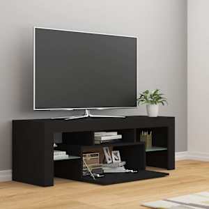 TV skříňka s LED osvětlením černá 120 x 35 x 40 cm - obrázek 1