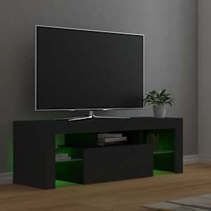 TV skříňka s LED osvětlením šedá 120 x 35 x 40 cm - obrázek 5