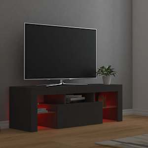 TV skříňka s LED osvětlením šedá 120 x 35 x 40 cm - obrázek 6