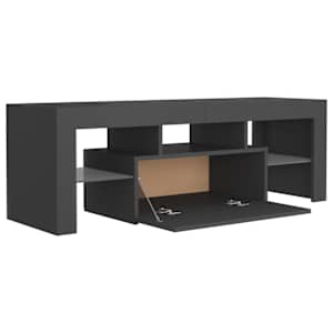 TV skříňka s LED osvětlením šedá 120 x 35 x 40 cm - obrázek 10