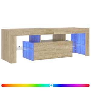 TV skříňka s LED osvětlením dub sonoma 120 x 35 x 40 cm - obrázek 2