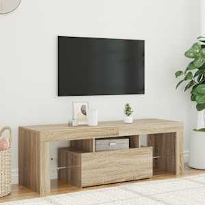 TV skříňka s LED osvětlením dub sonoma 120 x 35 x 40 cm - obrázek 3