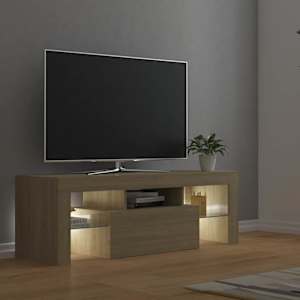 TV skříňka s LED osvětlením dub sonoma 120 x 35 x 40 cm - obrázek 4