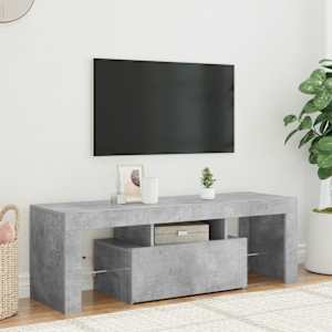 TV skříňka s LED osvětlením betonově šedá 120 x 35 x 40 cm - obrázek 3