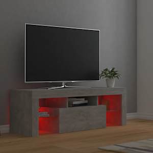 TV skříňka s LED osvětlením betonově šedá 120 x 35 x 40 cm - obrázek 5