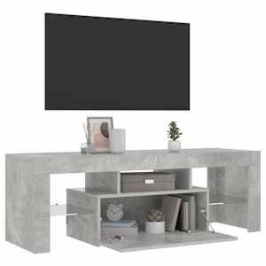 TV skříňka s LED osvětlením betonově šedá 120 x 35 x 40 cm - obrázek 7