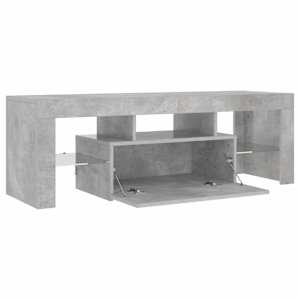 TV skříňka s LED osvětlením betonově šedá 120 x 35 x 40 cm - obrázek 9