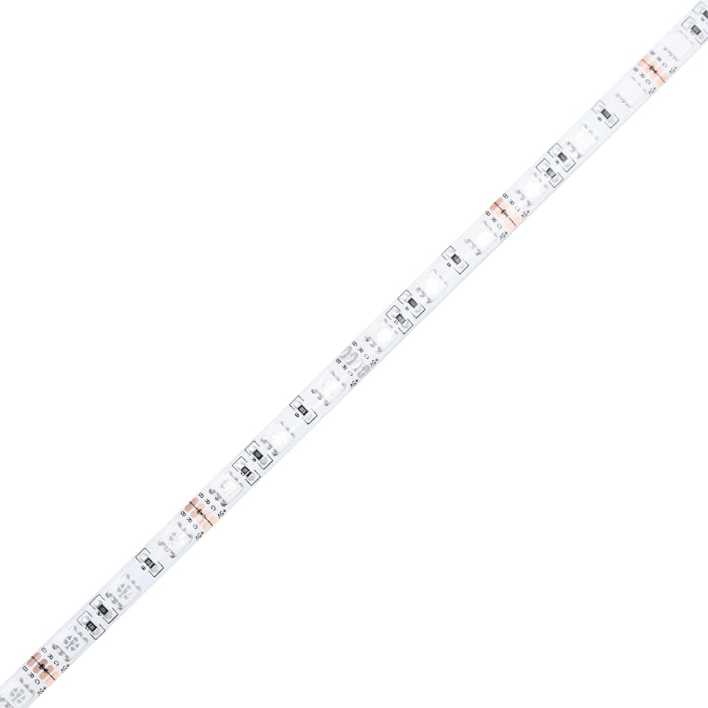 TV omarica z LED lučkami črna 120x35x40 cm - slika 14