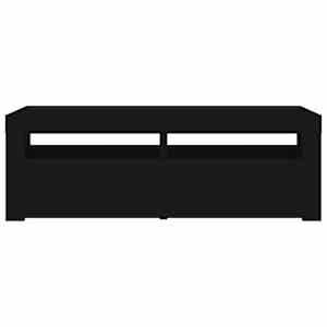 TV skříňka s LED osvětlením černá 120 x 35 x 40 cm - obrázek 8