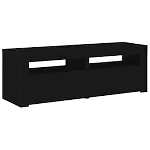 TV skříňka s LED osvětlením černá 120 x 35 x 40 cm - obrázek 9