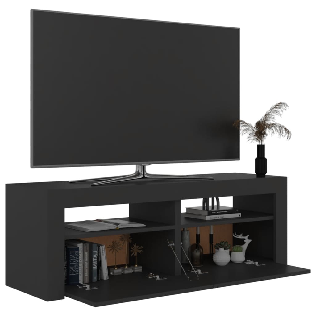 Meuble TV avec lumières LED Gris 120x35x40 cm | meublestv.fr 7