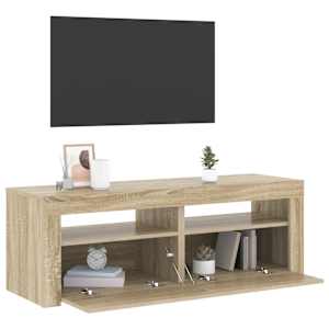 TV skříňka s LED osvětlením dub sonoma 120 x 35 x 40 cm - obrázek 6