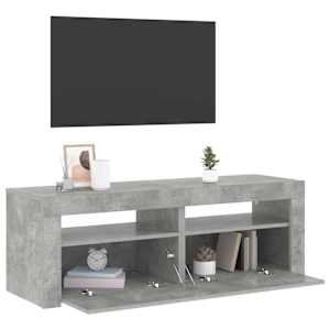 TV skříňka s LED osvětlením betonově šedá 120 x 35 x 40 cm - obrázek 6
