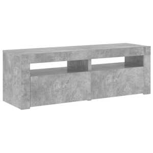 TV skříňka s LED osvětlením betonově šedá 120 x 35 x 40 cm - obrázek 7