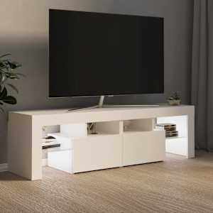 TV skříňka s LED osvětlením bílá 140 x 36,5 x 40 cm - obrázek 3
