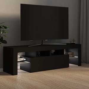 TV skříňka s LED osvětlením černá 140 x 36,5 x 40 cm - obrázek 3