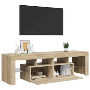 TV skříňka s LED osvětlením dub sonoma 140 x 36,5 x 40 cm - obrázek 6