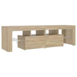 TV skříňka s LED osvětlením dub sonoma 140 x 36,5 x 40 cm - obrázek 7