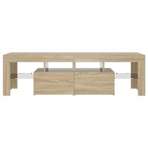 TV skříňka s LED osvětlením dub sonoma 140 x 36,5 x 40 cm - obrázek 8