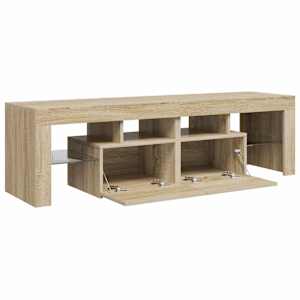 TV skříňka s LED osvětlením dub sonoma 140 x 36,5 x 40 cm - obrázek 9