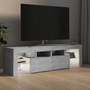 TV skříňka s LED osvětlením betonově šedá 140 x 36,5 x 40 cm - obrázek 5
