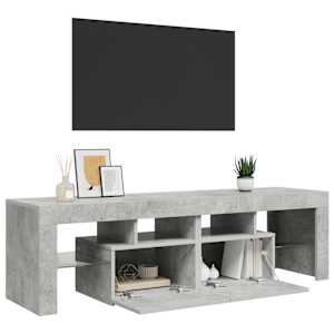 TV skříňka s LED osvětlením betonově šedá 140 x 36,5 x 40 cm - obrázek 6