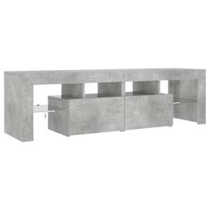TV skříňka s LED osvětlením betonově šedá 140 x 36,5 x 40 cm - obrázek 7